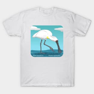 Royal spoonbill Kōtuku ngutupapa T-Shirt